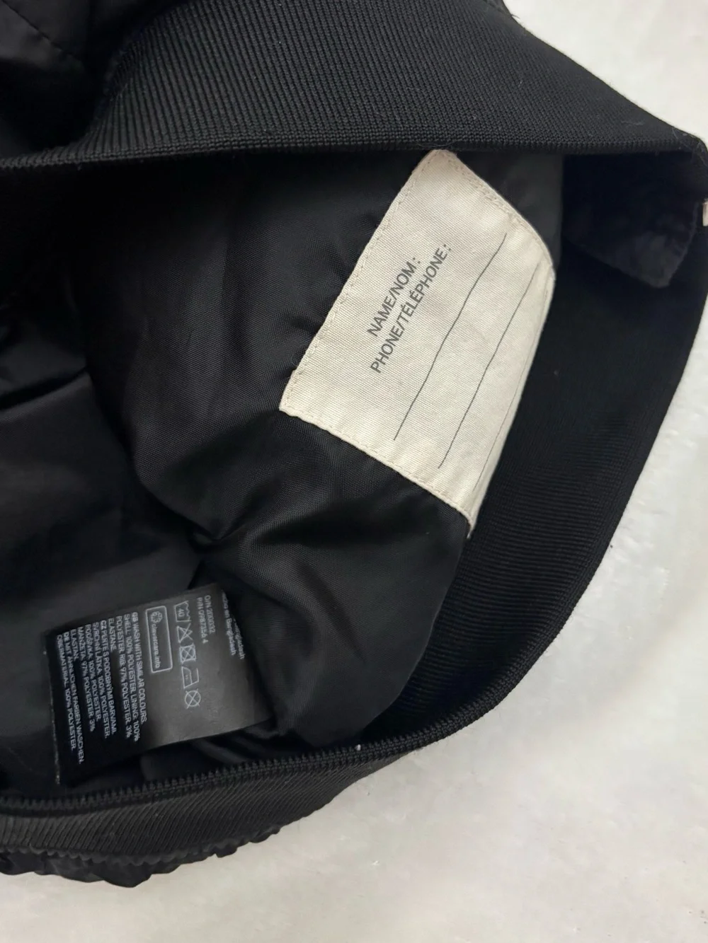 H&M Toddler Boys Size 3/4T Sleek Black Bomber Jacket with Silver Zippers